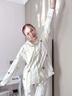 都市麗人純棉睡衣女士春秋可愛(ài)卡通寬松家居服套裝開(kāi)衫長(cháng)袖長(cháng)褲可外穿四季 45141 【100%純棉 自在舒適】 L 【推薦體重100-120斤】 曬單實(shí)拍圖