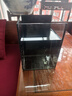 金晶超白玻璃桌面魚(yú)缸小型家用辦公室生態(tài)懶人全套造景小缸水草缸 裸缸+防滑墊 15*15*20 曬單實(shí)拍圖