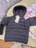 Skechers斯凱奇小暖寶羽絨服男童女童外套保暖秋冬童裝P424K076/P425K050 碳黑/0018 130 曬單實(shí)拍圖