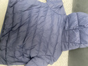 鴨鴨（YAYA）兒童輕薄羽絨服男女童中大童純色休閑百搭保暖連帽舒適外套K 霧霾藍色《男》 110 曬單實(shí)拍圖