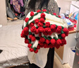 橙央手工玫瑰花束毛毯子成品午睡diy披風(fēng)生日閨蜜女友禮物拍照氛圍感 A類(lèi)160cm升級加大款【99朵熱情紅 送禮袋+絲帶】 曬單實(shí)拍圖
