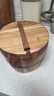 蒸飯木桶杉木蒸飯桶廚房大小號蒸飯神器家用商用甑子手工制作低糖 21cm平蓋木底【約蒸1.5斤米】 曬單實(shí)拍圖