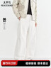優(yōu)衣庫合作款/男裝女裝廓形長(cháng)褲/休閑褲褲子484875 01 乳白色 L 曬單實(shí)拍圖