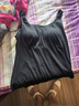 ubras劉雯同款薄荷涼感帶胸墊吊帶背心女透氣無(wú)尺碼內衣女升級款黑色 曬單實(shí)拍圖