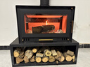 柴木森林真火壁爐燃木柴家用室內無(wú)煙柴火壁爐燒柴取暖爐別墅農村烤火爐 【T760整套款】爐+配件+柴柜 曬單實(shí)拍圖