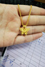 周大福小版金絲羽蝶黃金吊墜(工費380)約2.95g EOF1374生日禮物 曬單實(shí)拍圖