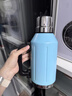 哈爾斯（HAERS）真空保溫壺戶(hù)外露營(yíng)大容量保溫杯車(chē)載暖水壺熱水瓶壺 冰川藍1.5L 曬單實(shí)拍圖