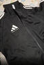 阿迪達斯（adidas）外套男女春季跑步運動(dòng)立領(lǐng)拉鏈夾克外套運動(dòng)服 黑/白 L 曬單實(shí)拍圖