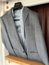 雅戈爾西服男士?jì)?yōu)質(zhì)羊毛混紡含桑蠶絲西服舒適挺括男士單西2025新品合款 淺灰色VXXX225142EMY 180A 180/100A （推薦80-85公斤） 曬單實(shí)拍圖
