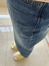 三彩2026春季新款休閑牛仔褲中腰寬松闊腿褲長(cháng)褲通勤Z 海軍藍 L 165/72A 曬單實(shí)拍圖
