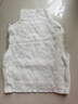 詩(shī)莉莎杏色蕾絲假領(lǐng)子百搭女高檔秋冬款內搭半高領(lǐng)網(wǎng)紗打底無(wú)袖背心上衣 白色 白M 曬單實(shí)拍圖