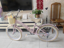 兒童鳳凰自行車(chē)6-12歲腳踏單車(chē)腳踏車(chē)女孩小學(xué)生中大童18-20-22寸 折疊-公主粉-支撐款-送大禮包 20寸適合身高130-150cm 曬單實(shí)拍圖