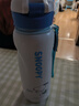 史努比（SNOOPY）兒童保溫杯316不銹鋼男女小學(xué)生便攜直飲壺喝水杯帶提繩480ml 藍 曬單實(shí)拍圖