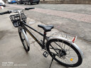 飛鴿禧瑪諾通勤自行車(chē)成人男女學(xué)生車(chē)籃貨架變速越野碟剎單車(chē)山地車(chē) 啟航-雙碟剎-黑色【全軸承】 26寸 21速【禧瑪諾變速】 曬單實(shí)拍圖