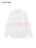 LACOSTE法國鱷魚(yú)男裝25秋冬新款時(shí)尚純棉舒適純色長(cháng)袖襯衫|CH6372 001/白色 40 (175) 曬單實(shí)拍圖