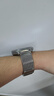 競技者適于華為手表watch4/Pro表帶watch3pro/GT5/GT4/GT3/GT6磁吸鈦金屬不銹鋼手表帶男款高級46/48 銀色-編織鏈式22mm接口 曬單實(shí)拍圖