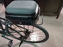 騎佰士電動(dòng)車(chē)后座后備箱通用防水加厚加高折疊自行車(chē)坐箱儲物尾箱可坐人 【自行車(chē)款】-灰色 曬單實(shí)拍圖