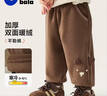 迷你巴拉（minibala）【蹦蹦褲】男女童褲子冬保暖雙面絨兒童長(cháng)褲 曬單實(shí)拍圖