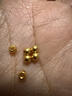 何熙熙足金999古法小金珠黃金散珠轉運珠3MM金珠 滿(mǎn)0.16g包郵單顆約0.1g 古法珠約0.01g 曬單實(shí)拍圖