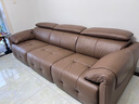 顧家家居勞倫斯沙發(fā)26年新品翻倒幾輕功能沙發(fā)直排客廳沙發(fā)真皮沙發(fā)1531 【咖啡色】2.8M三人位 曬單實(shí)拍圖