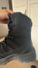雪中飛雪地靴男女款2025年冬季保暖加絨戶(hù)外抗寒棉鞋子 烏漆嘛黑 40 曬單實(shí)拍圖