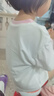 OAK FAMILY夏季新品t恤童裝嬰兒衣服莫代爾棉短袖上衣娃娃領(lǐng)女寶寶T恤 米白 110 cm 曬單實(shí)拍圖