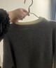 馬克華菲毛衣男春秋季套頭上衣針織衫舒適戶(hù)外運動(dòng)打底衫 精紡灰 XL 曬單實(shí)拍圖