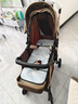 豪威嬰兒推車(chē)可坐可躺高景觀(guān)雙向超輕便折疊手推車(chē)四輪避震寶寶嬰兒車(chē) 奢華版卡其+可坐躺雙向推+彈性輪 曬單實(shí)拍圖