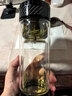 茶之戀茶水分離杯臻鈦版雙層玻璃茶杯男士泡茶專(zhuān)用高檔水杯情人節禮物 臻鈦版-碳纖維黑 360ml 曬單實(shí)拍圖