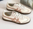 Onitsuka Tiger鬼塚虎新款德訓鞋 運動(dòng)休閑男女鞋TOKUTEN 1183C086-103 米白色/棕色 37.5 曬單實(shí)拍圖
