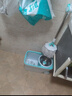 妙潔旋轉拖把 共2頭 38cm桿長(cháng)129.5cm 懶人一拖凈免手洗干濕吸水帶桶 曬單實(shí)拍圖