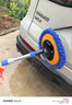 悅卡洗車(chē)拖把 汽車(chē)撣子擦車(chē)拖把刷車(chē)刷子軟毛工具用品可伸縮洗車(chē)刷-藍 曬單實(shí)拍圖