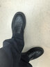 百麗一腳蹬休閑皮鞋男春牛皮革緩震商務(wù)鞋A1010AM3 黑色 39 曬單實(shí)拍圖