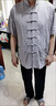 老爺車(chē)夏季薄款棉麻男士唐裝短袖上衣中式漢服盤(pán)扣半袖居士服中國風(fēng)透氣 淺灰色 L 175/88A 【130-150斤】 曬單實(shí)拍圖