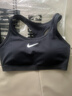 耐克（NIKE）春季女子圓領(lǐng)套短款中強度支撐速干襯墊運動(dòng)內衣運動(dòng)文胸 DX6822-010 M 曬單實(shí)拍圖