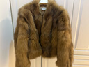 MSBEAST野獸小姐 進(jìn)口藍狐坎毛暈染色V領(lǐng)短款狐貍毛皮草外套女丨霜華映月 暈染琥珀棕 M 曬單實(shí)拍圖