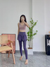 回力運動(dòng)褲女新款春夏季跑步健身假兩件修身戶(hù)外褲女生顯瘦速干瑜伽褲 星黛紫【高彈舒適】 L 【建議體重115-130斤】 曬單實(shí)拍圖