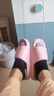 稻草人拖鞋男女居家用秋冬洗澡厚底浴室內外穿情侶防滑靜音涼拖 粉38-39 曬單實(shí)拍圖