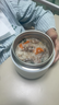 ymer雙層保溫桶飯盒超長(cháng)提桶上班族學(xué)生帶飯自營(yíng)新款不銹鋼裝湯壺碗 曬單實(shí)拍圖