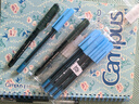 施耐德（Schneider）圓珠筆 大容量0.5mm子彈頭原子筆糖果色透明桿學(xué)生日常辦公用505F藍帽藍芯-5支裝 曬單實(shí)拍圖