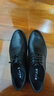 百麗商務(wù)皮鞋男牛皮革通勤正裝皮鞋婚鞋A0558CM1 黑色 40 曬單實(shí)拍圖