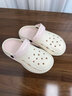 QYCKABY醫用手術(shù)室拖鞋女款夏季外穿2026新款厚底eva防滑防臭護士洞洞鞋 白粉 38-39 正碼【內長(cháng)245mm】 曬單實(shí)拍圖