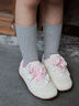 AQUASCUTUM女童小白鞋蕾絲花邊2026春季新款軟底輕便透氣時(shí)尚百搭學(xué)生休閑鞋 曬單實(shí)拍圖