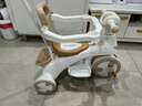 貝趣兒童三輪車(chē)寶寶0-1-3歲嬰兒推車(chē)溜娃車(chē)遛娃神器一歲周歲生日禮物 頂配咖丨燈光音樂(lè )+護欄+轉向推桿+頂棚 幼兒外出輕便腳踏車(chē) 曬單實(shí)拍圖