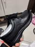 紅蜻蜓真皮正品皮鞋頭層牛皮輕便軟底男士商務(wù)休閑皮鞋WJA33220 黑色 39 曬單實(shí)拍圖