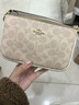 蔻馳（COACH）【官方授權店】coach女包Nolita腋下包斜挎麻將包送女友節日禮物 CW426IMXDM淺卡其色(保稅倉) 曬單實(shí)拍圖