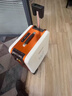Walker Shop電動(dòng)行李箱可坐登機大容量20寸拉桿箱帶遙控智能騎行旅行箱密碼箱 橘白 20英寸 登機箱（直接帶上飛機座艙） 曬單實(shí)拍圖