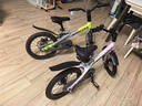 酷騎兒童自行車(chē)F1 16寸鎂合金輕便避震充氣胎初學(xué)者輔助輪3-8歲元氣粉 曬單實(shí)拍圖