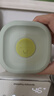 樂(lè )扣樂(lè )扣（LOCK&LOCK）嬰兒輔食盒寶寶耐熱玻璃輔食碗可冷凍儲存保鮮盒 豆綠方形230ML*3 曬單實(shí)拍圖