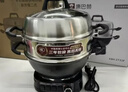 康巴赫鑄鐵電炒鍋3-6人燉蒸煮一體多功能鍋家用炒菜電炒鍋涮烤電煮鍋電火鍋大容量電熱鍋34cm 曬單實(shí)拍圖